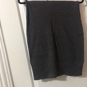 Gray Pencil Skirt
